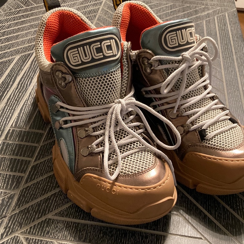 Gucci flashtrek x sega multi color boots